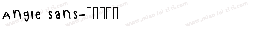 Angle sans字体转换